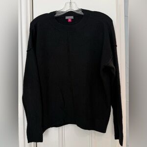Vince Camuto Black Crew Neck Sweater - Cozy, Soft and Stylish